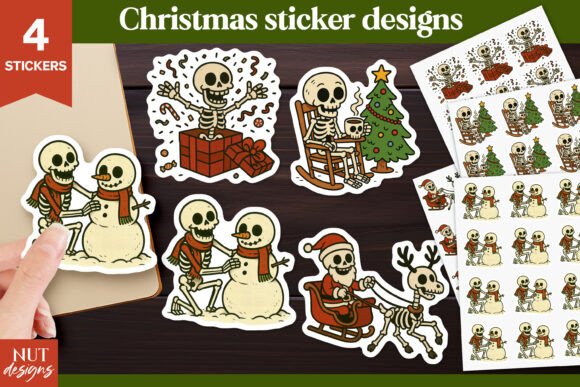 Download Sarcastic Christmas Skeleton Stickers - Skeleton stickers Collection