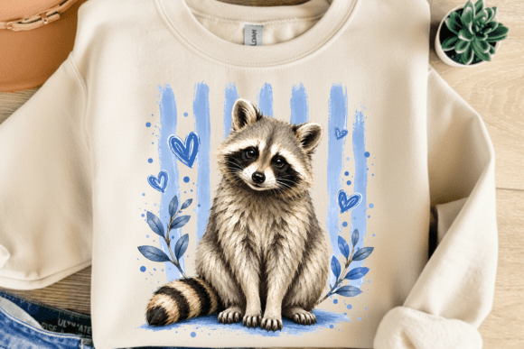 Download Cute Raccoon Lover PNG T-Shirt Design - Shirt Collection