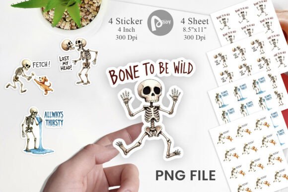 Download Skeleton Stickers PNG - Skeleton stickers Collection
