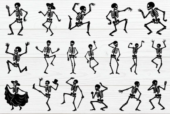 Download Dancing Skeleton SVG Vector Bundle - Premium Resources
