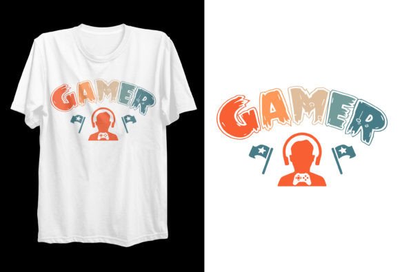 Download Gamer Png Vector Typography T-shirts - Shirt Collection