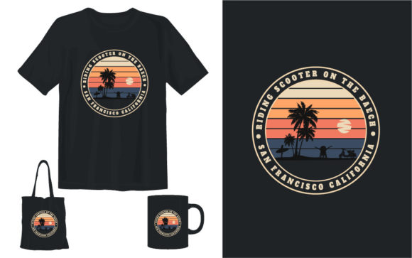 Download Scooter Riding T-shirt Design - Shirt Collection