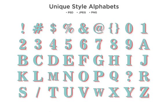 Download Unique Style Alphabet, Abc Typography - Unique style Collection