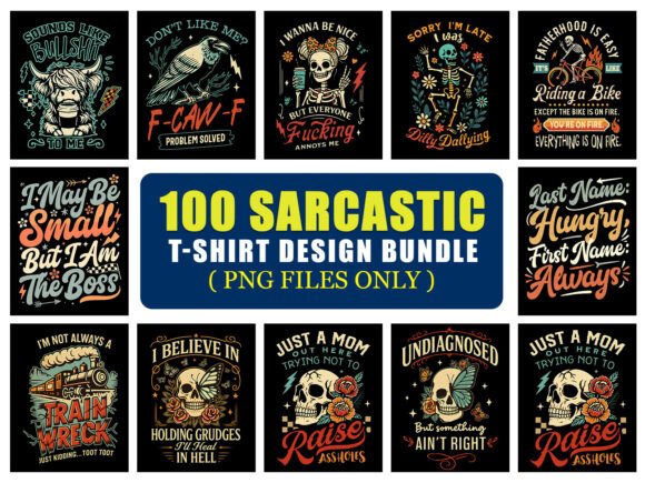Download Sarcastic PNG T-Shirt Design Bundle - Shirt Collection