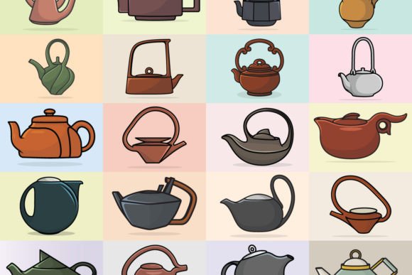Download Collection of Unique Style Kettle Vector - Unique style Collection