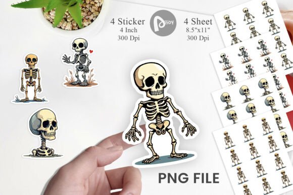 Download Skeleton Stickers PNG - Premium Resources