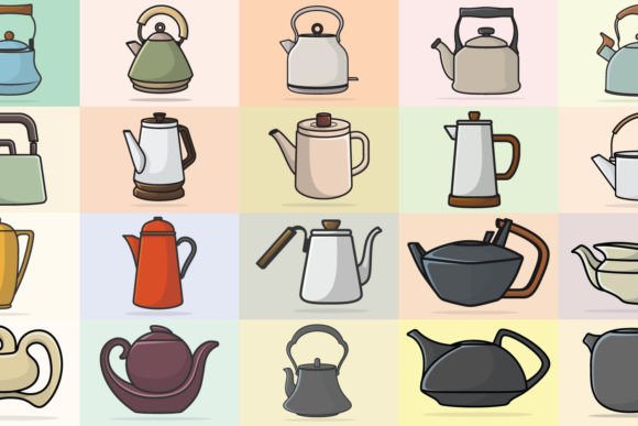 Download Collection of Unique Style Kettle Vector - Unique style Collection