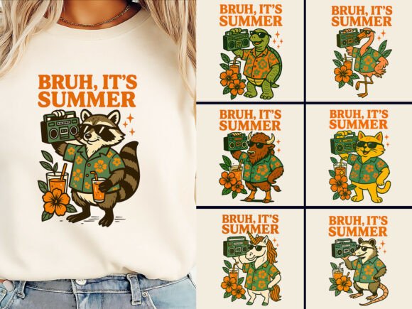 Download Bruh, It’s Summer T-Shirt Bundle - Shirt Collection