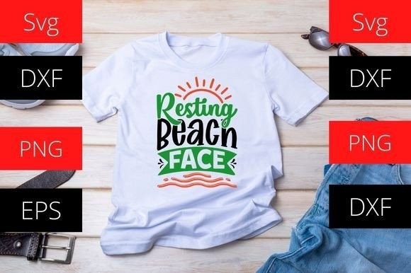 Download Funny Summer Shirt-Resting Beach Face - Shirt Collection