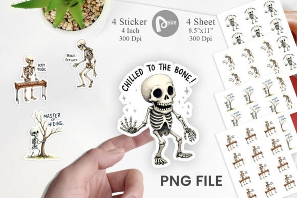Download Skeleton Stickers PNG - Skeleton stickers Collection