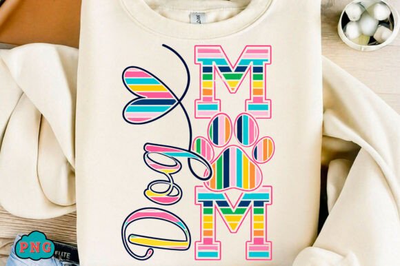 Download Dog Mom Colorful Paw T-Shirt Design - Shirt Collection