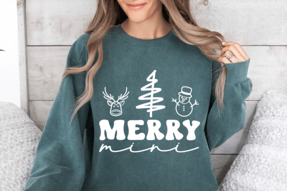 Download Merry Mini SVG, Kids Christmas Shirt SVG - Shirt Collection