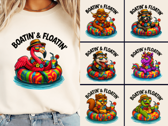 Download Boatin' &amp; Floatin' Summer T-Shirt Bundle - Shirt Collection