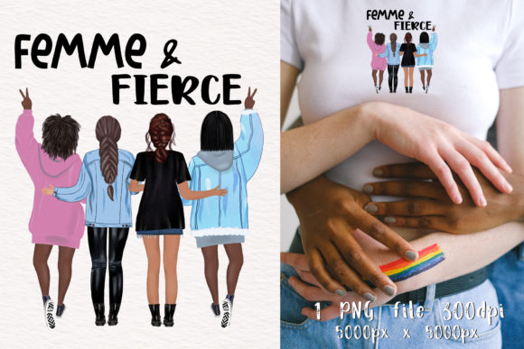 Download Femme &amp; Fierce T-shirt and Mug Print - Shirt Collection