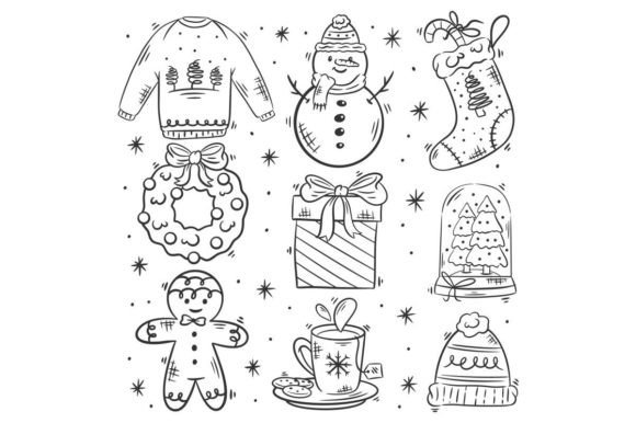 Download Set of Christmas Design Elements Vector - Christmas design elements Collection