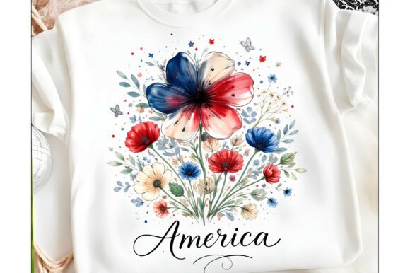 Download Boho Floral USA 250 T-shirt Design Png - Shirt Collection